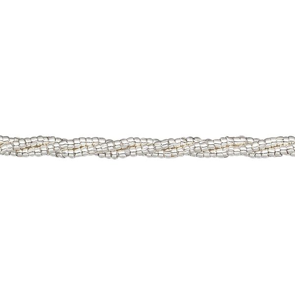 Bead 1pkg1 sterling silver, 1mm tube, 16 inch Hill Tribes image number 0