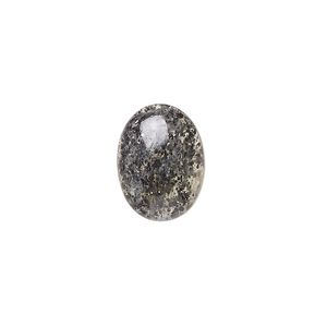 Black aventurine 1pkg1, oval cab natural B grade, 16x12mm
