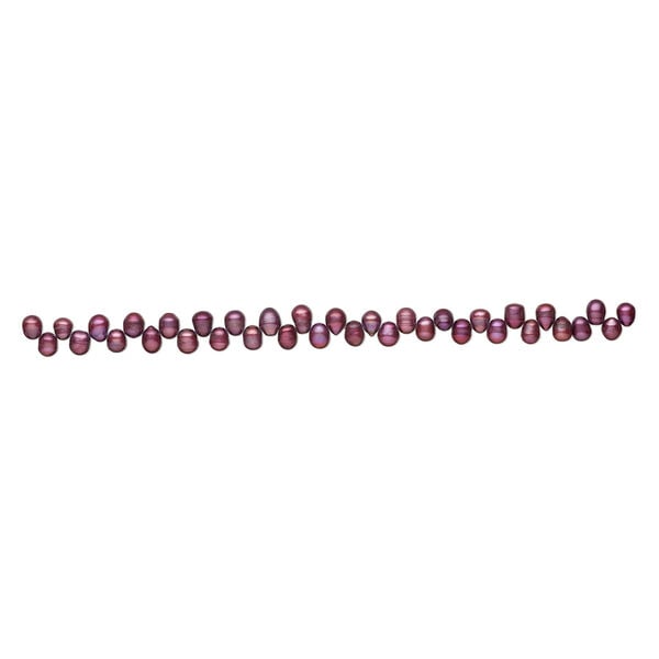 Freshwater pearl 1pkg1, top-drilled rice, 14 inch elderberry 9x7mm-12x8mm cultured image number 1