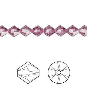 Bead 24pk iris, Crystal Passions&reg; 6mm bicone 5328
