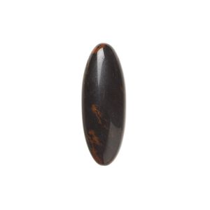 Mahogany obsidian 1pkg2, calibrated oval cab natural 22x8mm