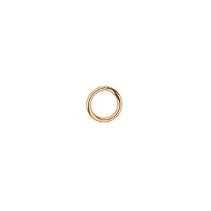 Jump ring 1pkg100 gold-plated, 8mm round, 16 gauge / 5.4mm inside diameter / brass