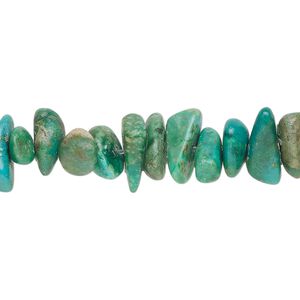 Turquoise 1pkg1, chip bead 15 inch large