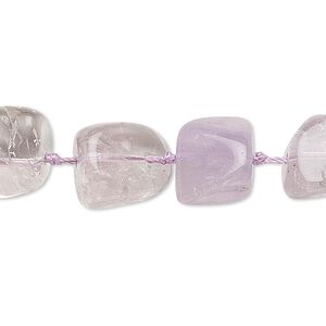 Amethyst 1pkg1, nugget bead natural 15.5-16 inch graduated small to medium