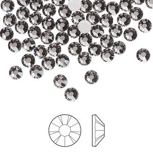 Flat back 1pkg144, lilac ash foil back Preciosa MAXIMA Czech crystal hotfix rhinestone, 3.8-4mm chaton rose round SS16