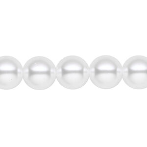 Pearl 1pk white, Celestial Crystal&reg; 10mm round 15.5-16 inch