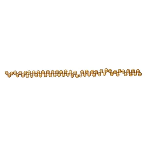 Freshwater pearl 1pkg1, top-drilled rice, 15 inch brown 6x5mm-8x6mm cultured image number 1