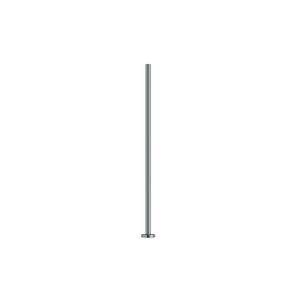 Head pin 1pkg1000 gunmetal-plated, 1 inch, 21 gauge brass