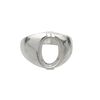 Ring, sterling silver, 14x10mm 2-prong oval setting, size 11. Sold individually. image number 0