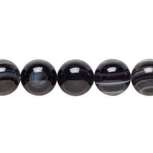 Bull's eye agate 1pkg1, round bead natural B grade, 15.5-16 inch 10mm