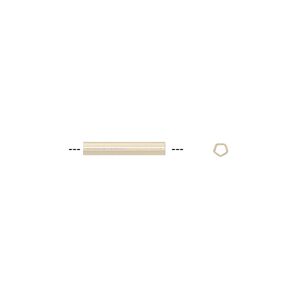 Bead 1pkg2 14Kt gold-filled, 12x2mm five-sided tube