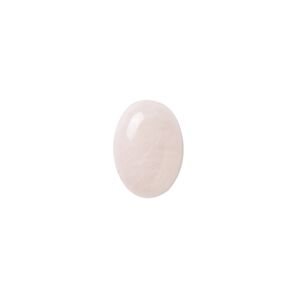 Rose quartz 1pkg6, calibrated oval cab natural 14x10mm