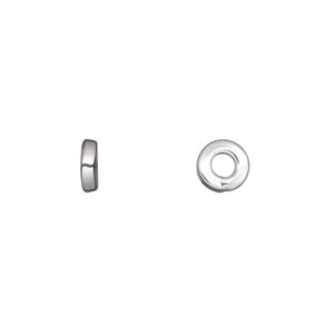 Jump ring 1pkg2 sterling silver, 6mm soldered closed round / square wire, 12 gauge / 2mm inside diameter