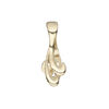 Bail, JBB Findings, ice-pick, brass, 26x7mm double curve, 8.5mm grip length. Sold individually. image number 0