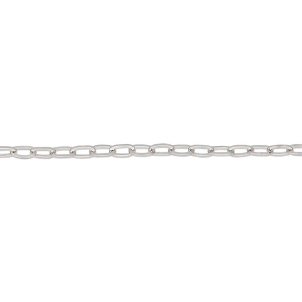 Chain 1pkg1 paperclip, 2.2mm, stainless steel 5 foot unfinished image number 0