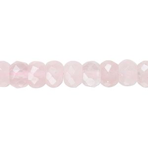Rose quartz 1pkg1, tumbled faceted rondelle bead natural 15.5-16 inch 8x5mm