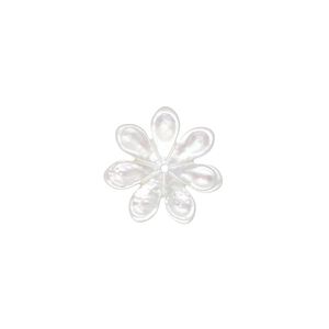 Mother-of-pearl shell 1pkg1, flower bead 16mm