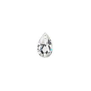 Sew-on 96pk crystal foil back, Swarovski&reg; 12x7mm pear 3230