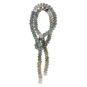 Moss aquamarine 1pkg1, hand-cut faceted rondelle bead shaded 14 inch 5x2mm-6x4mm