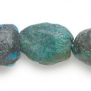 Turquoise / resin 1pkg1, nugget bead 15 inch extra-large