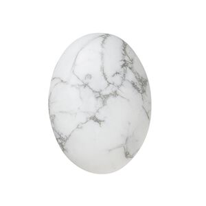Howlite 1pkg1, calibrated oval cab natural 30x22mm
