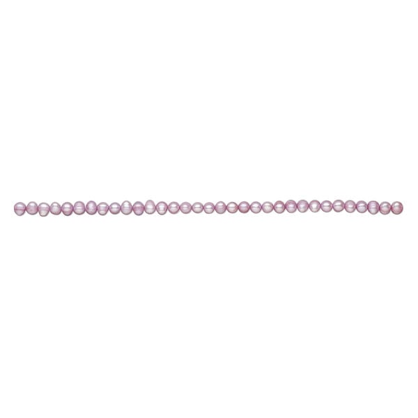 Freshwater pearl 1pkg1, semi-round, 15 inch blue lavender 7-8mm cultured image number 1