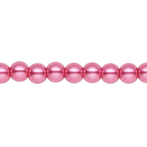 Pearl 1pk pink, Celestial Crystal&reg; 6mm round 15.5-16 inch