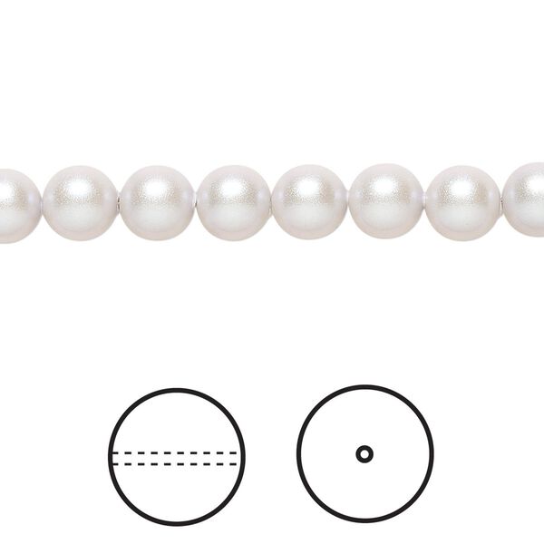 Pearl 500pk iridescent dove grey, Swarovski&reg; 6mm round 5810 image number 0