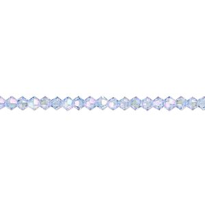 Bead 1440pk light sapphire shimmer 2X, Swarovski&reg; 3mm XILION bicone 5328