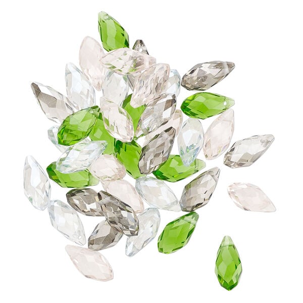 Briolette mix 40pk spring, Celestial Crystal&reg; 12x6mm drop image number 0