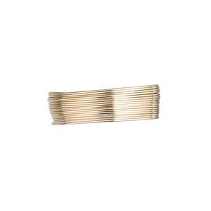 Wire, 12Kt gold-filled, dead-soft, round, 26 gauge. Sold per pkg of 25 feet.