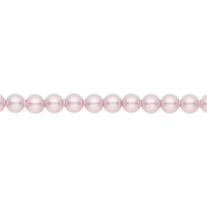 Pearl 500pk powder rose, Swarovski&reg; 4mm round 5810
