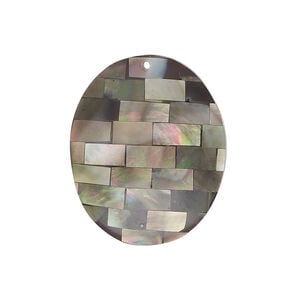 Black lip shell / gold lip shell / mother-of-pearl shell 1pkg1, top-drilled 1sided domed oval component 28x21mm-28x23mm