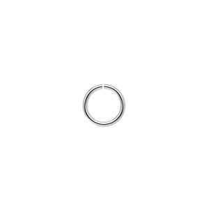 Jump ring 1pkg1000 silver-plated, 9mm round, 18 gauge / 7mm inside diameter / brass