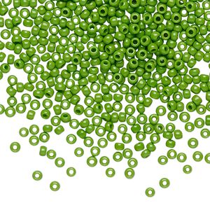 Seed bead, TOHO BEADS&reg;, glass, pkg/7.5g, #11 round, opaque mint green (TR-11-47).