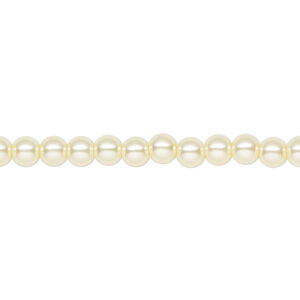 Pearl 1pk ivory, Celestial Crystal&reg; 4mm round 15.5-16 inch