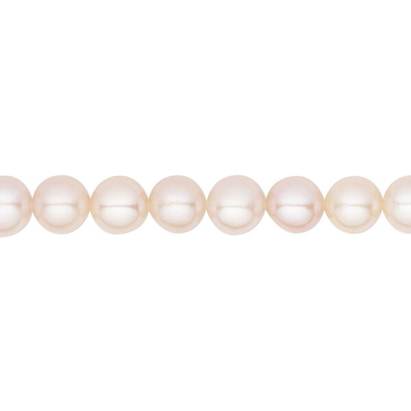 Pearl, White Lotus&trade;, cultured freshwater, mauve, 6-6.5mm semi-round, B grade, Mohs hardness 2-1/2 to 4. Sold per 15-1/2" to 16" strand. image number 0
