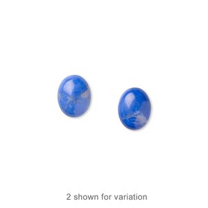 Howlite 1pkg10, calibrated oval cab 9x7mm