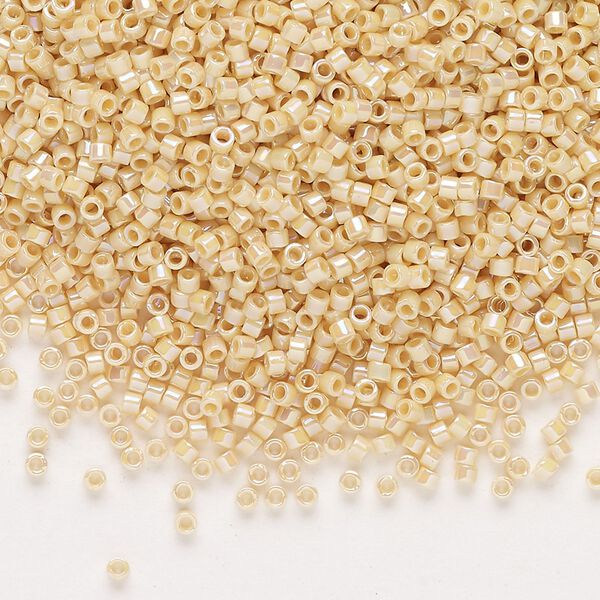 Seed bead, Delica&reg;, glass, pkg/250g, #11 round, opaque rainbow pear (DB-1571). image number 0