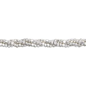 Bead 1pkg1 sterling silver, 2x1mm faceted rondelle, 16 inch Hill Tribes