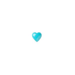 Sleeping beauty turquoise 1pkg1, calibrated heart cab 6mm