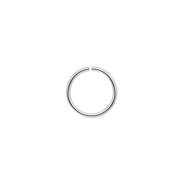 Jump ring 1pkg100 imitation nickel-plated, 12mm round, 18 gauge / 10mm inside diameter / brass image number 0