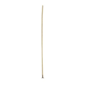 Head pin 1pkg100 gold-plated, 1.5 inch, 24 gauge brass antique
