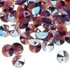 Drop 144pk amethyst shimmer, Swarovski&reg; 8mm pendant mini disk 6428 image number 1