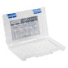 Organizer, Dot Box&trade;, plastic, clear and blue, 11 x 7-1/2 x 1-1/2 inches. Sold individually. image number 1