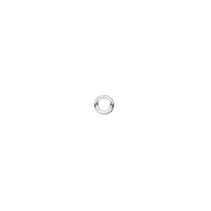 Jump ring 1pkg20 sterling silver, 4mm soldered closed round, 20 gauge / 2.4mm inside diameter