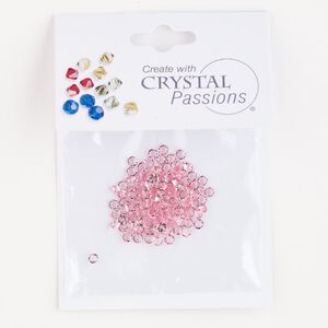 Chaton 144pk light rose, Crystal Passions&reg; round PP21 1088
