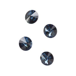 Chaton 144pk Montana foil back, Swarovski&reg; 8.16-8.41mm rivoli SS39 1122
