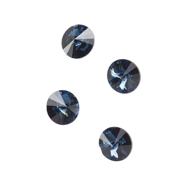 Chaton 144pk Montana foil back, Swarovski&reg; 8.16-8.41mm rivoli SS39 1122 image number 0