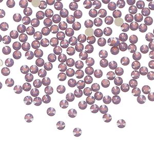 Flat back 144pk amethyst opal foil back, Preciosa MAXIMA Czech crystal rhinestone 2.5-2.7mm chaton rose round SS9